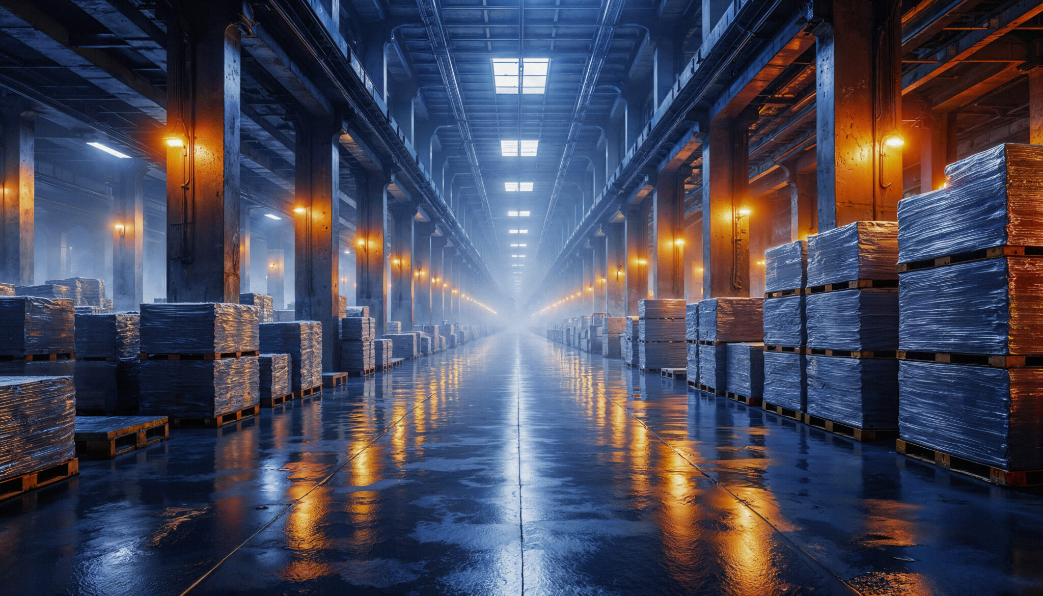 warehouse-interior-with-stacks-goods-reflections